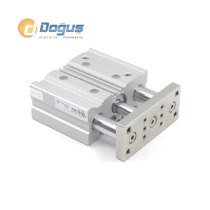 Cilindro Neumático de Doble Acción PGB Serie 40 con Rodamientos Dobles Magnéticos de Acero y Aluminio, Nuevo, Incluye Núcleo de Cilindro - Product Image 1