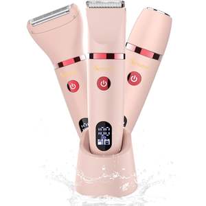 Rasoir électrique intime pour femme, humide/sec, avec écran LCD et lame en céramique - Product Image 1