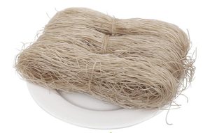 วุ้นเส้นเกรดพรีเมียม ทำจากแป้งเซลโลเฟนจากข้าวฟ่าง วุ้นเส้นมีเอ็นตง วิธีทำแบบดั้งเดิมของเวียดนาม วุ้นเส้นแก้วสีเหลือง - Product Image 5