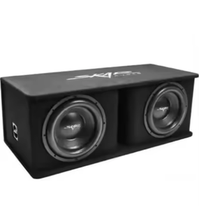 Caja de Subwoofer Doble de 8 Pulgadas, Caja de Bajos SDR Cargada, Gabinete de Subgraves para Auto, Color Negro - Product Image 3