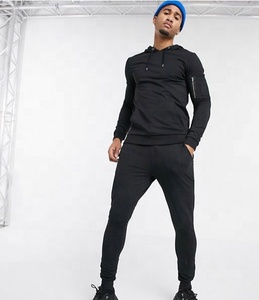 Custom Gym Slim Fit Cotton Fleece Sports Chándal para hombres XXL Casual Winter Running Wear con el logotipo impreso - Product Image 1