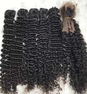 Machine d'extensions de cheveux humains vierges vietnamiens naturels de haute qualité Double trame Style bouclé profond améliorant le volume en gros - Product Image 5