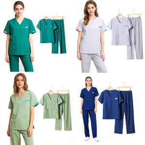 Conjuntos de Uniformes Médicos Jogger de Tela de Poliéster de 165 GSM, Uniformes de Enfermería para Hospital, Ropa Cómoda y Elástica - Product Image 4