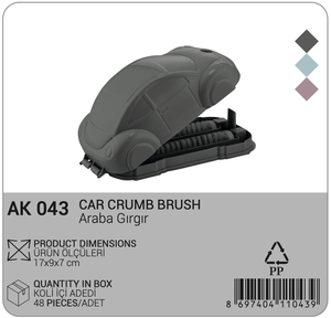 Brosse à miettes compacte en forme de voiture Balai de nettoyage intérieur facile à utiliser avec poils en plastique durables pour voitures - Product Image 2