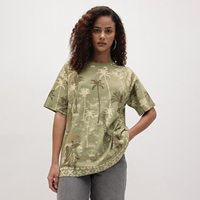 Kaos Katun Wanita Fit2Fight Formal Musim Panas Ramah Lingkungan Terry Kompresi Bernapas Bordir Batik Kancing Regular Fit High