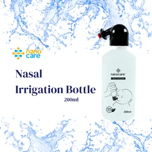 Premier Nanocare 200Ml Nasale Spoelfles Voor Effectieve Nasale Irrigatie Zoutoplossing Spray Ultieme Oplossing Voor Sinusitis Verlichting