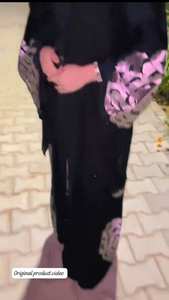 Islamic Elegant Modest Islamic Women's Traditional <b>Muslim</b> Clothing Beautiful Luxurious Abaya Style Dubai-Accessory Included - Product Image 3