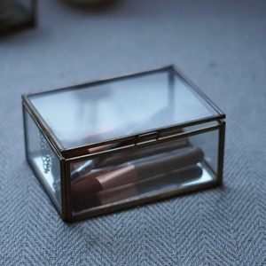 Boîte de rangement de bijoux en laiton et en verre de haute qualité approvisionnement en vrac de matériaux métalliques pour la maison ou le bureau avec emballage en carton - Product Image 2