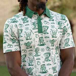 Polo à sublimation en polyester pour homme, tissu léger à texture lisse pour contrôler l'humidité, parfait pour les sports de plein air ou d'intérieur - Product Image 2