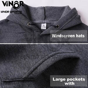 ชุดออกกำลังกายผู้ชายไซส์ XL ออกแบบได้ตามต้องการชุดออกกำลังกายใส่สบายสำหรับเล่นกีฬาฤดูหนาว - Product Image 2