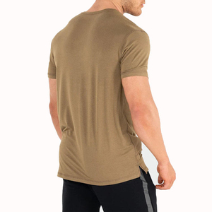T-shirts de sport personnalisés à manches courtes respirants et à séchage rapide pour hommes, coupe ajustée, imprimés, prix de gros sur mesure 2026 - Product Image 3