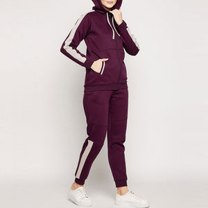 Chándal con el mejor diseño para mujer, chándal de secado rápido para mujer, ropa para correr, chándal con logotipo propio, ropa deportiva, material de algodón - Product Image 2