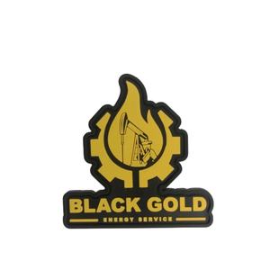 Parche de goma 3D de formas personalizadas de alta calidad, insignia cosida de lujo, Parche de PVC suave, mayorista directo - Product Image 1