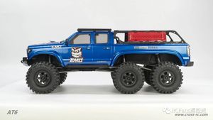 CROSSRC AT6 1/10 RC Crawler 6x6 <span class=keywords><strong>Unimog</strong></span> Camión Estilo Militar con Tres Ejes Portales, Bloqueo de Diferencial Independiente 6WD, 2 Velocidades, Grado Hobby RTR - Product Image 6