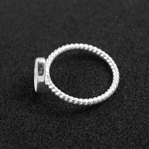 แหวนเงินแท้ 925 คุณภาพสูง รูปทรงลูกแพร์ ขอบแบบ Bezel Cup ขนาด 4x6 มม.–15x20 มม. สำหรับทำเครื่องประดับ DIY - Product Image 4