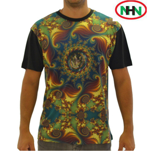 Camiseta deportiva para adultos, ropa de secado rápido de poliéster en blanco, con impresión de fotos por sublimación, colorida, lisa, de malla - Product Image 3