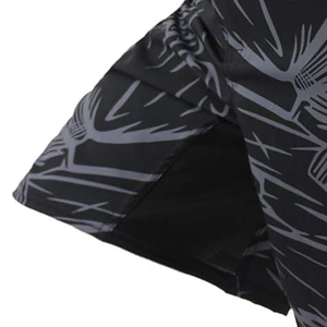Pantalones cortos de entrenamiento MMA impresos con logotipo personalizado Estiramiento Sublimación propia Ropa de artes marciales - Product Image 4