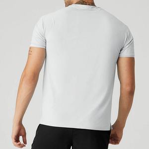 Men's Quick-Dry Athletic Short Sleeves <b>Tshirts</b> Custom Blank 100% Cotton and <b>Polyester</b> T-Shirts for Men Digital Printing - Product Image 2