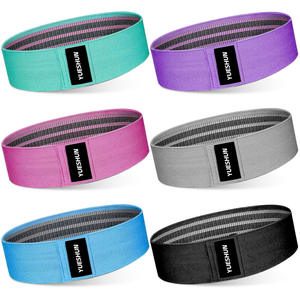 Bandas de Resistencia de Tela Natural para Entrenamiento Físico y Ejercicio, con Logotipo Personalizado - Product Image 1
