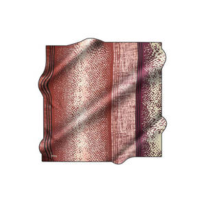 Burgundy Silk Geometric <b>Square</b> <b>Scarf</b> - Product Image 1