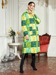 Chaquetas acolchadas de satén largas para mujer de alta calidad, transpirables y para exteriores, sublimación de invierno impresa, precio bajo - Product Image 3