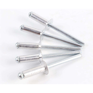 Remache ciego de aluminio, remache ciego de extremo abierto de hierro, tuerca remachable, fijador cincado - Product Image 1