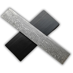 Billets droits en acier Damas sur mesure, de qualité professionnelle, conformes aux normes OEM, pour la construction, 12 pouces x 2 pouces x 4 mm - Product Image 1