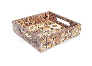 Bandeja de madera Meena para servir con acabado natural, perfecta para vajilla decorativa y servicio de café para invitados, artículos de cocina - Product Image 6