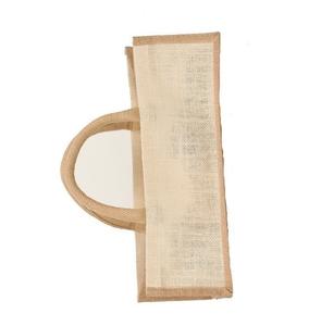 Logotipo personalizado impresión yute botella de vino individual regalo bolsa con cordón ecológico fiesta boda bolsa promocional vino bolsas de regalo - Product Image 3