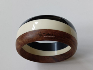 Chic Wooden <b>Bangles</b> for Women Bulk Jewelry for Retail and Export by Tradebyd - Product Image 4