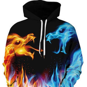 Sudaderas con capucha de gran tamaño diseño personalizado de peso pesado suéter de sublimación Impresión de logotipo sudaderas con capucha de sublimación lisas en blanco OEM para hombres - Product Image 3