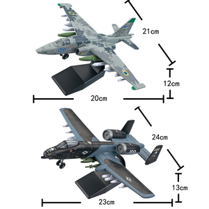 Mô hình máy bay nhựa tỷ lệ 1/72, máy bay chiến đấu Sukhoi Su-25 A-10 Thunderbolt của Nga, mô hình 3D, máy bay chiến đấu, lực lượng không quân - Product Image 2