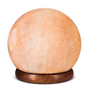 Natural Himalayan pink salt sphere <b>lamp</b> radiates calming energy providing elegant decor and holistic wellness benefits. - Product Image 5