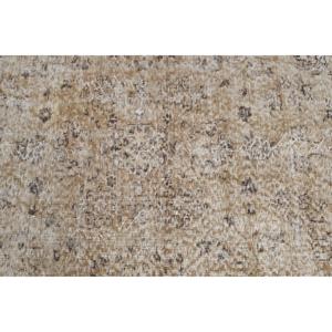 2.9x10.7 ft Turkish <b>Runner</b> <b>Rug</b>, Vintage Brown Floral <b>Rug</b> - Product Image 4