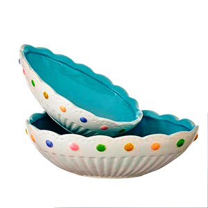 Bol de service ovale en résine écologique à motif gris tourbillonnant, passe au lave-vaisselle, fait à la main, vaisselle décorative, cuisine, salle à manger, fête - Product Image 3