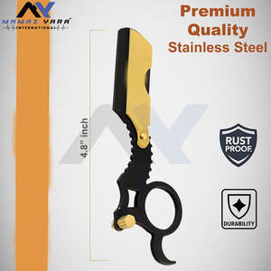 Navaja de Afeitar Clásica Premium de Hoja Recta para Afeitado al Ras - Calidad de Salón, Navaja de Afeitar para Hombres, Corte de Barba, Navaja de Dedo - Product Image 5