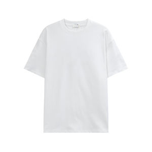 Nouveau gros lourd 100% coton T-Shirt pour hommes surdimensionné Hip Hop Streetwear avec impression goutte épaule DTG Design - Product Image 5