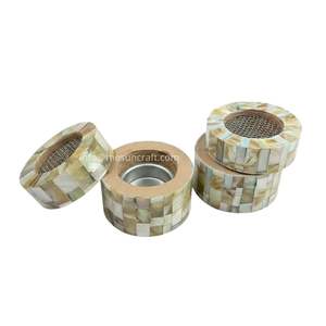 Elegante Quemador de Incienso Mabkhara con Incrustaciones de Madreperla Ecológico para Regalo de Ramadán en el Medio Oriente, Venta al Por Mayor - Product Image 1