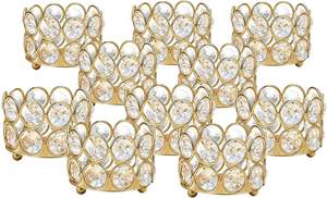 Chandeliers chauffe-plat les plus vendus chandeliers en métal cristal bol candélabres grands bougeoirs votifs en cristal - Product Image 5