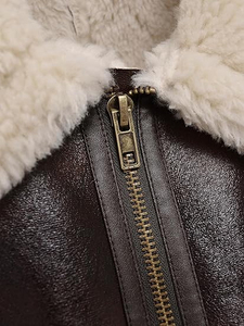 Women's Genuine Sheep Skin Eco-Friendly Waterproof Windproof Heated Breathable Quilted Washed <b>Lining</b> Warm Winter Biker <b>Jacket</b> - Product Image 5