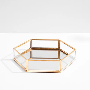 Bandeja DE SERVICIO DE METAL redonda clásica para comedor Bandeja de metal redonda decorativa para una presentación elegante - Product Image 2