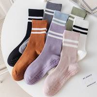 JYNVO 3 paires de chaussettes respirantes antidérapantes unisexes pour yoga et pilates + 1 sac de rangement pour chaussures pour arts martiaux, fitness, danse, gymnastique