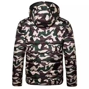 Camo cremallera completa hombres Puffer chaquetas al aire libre hombres invierno acolchado Puffer chaquetas alta calidad nuevo diseño hombres moda Puffer - Product Image 2