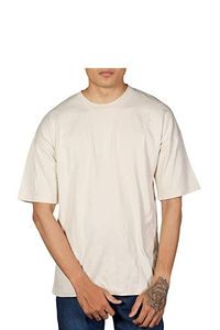 เสื้อยืดผ้าฝ้ายตัวใหญ่โอเวอร์ไซส์สำหรับผู้ชายเสื้อ250GSM เสื้อเจอร์ซีย์เปิดไหล่ออกแบบโลโก้ยาวได้ตามต้องการ - Product Image 4