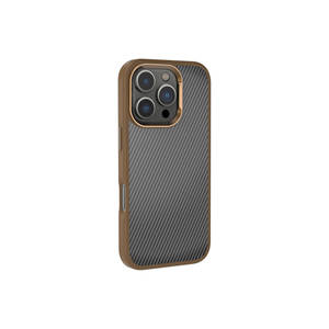 Étui de luxe en cuir et fibre de carbone ANKY Venus pour iPhone 16 Pro Max - Protection brillante du cadre de l'appareil photo - Product Image 3