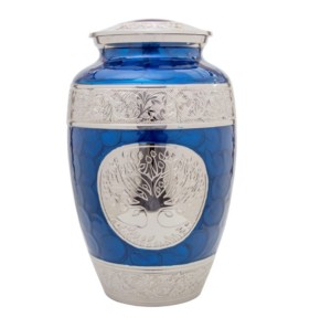 โกศเผาศพอลูมิเนียมธีมดอกบัวที่สวยงาม โกศโลหะขายส่งสําหรับผู้ใหญ่พร้อมสติกเกอร์ โกศโลหะราคาต่ําสําเร็จรูป - Product Image 5