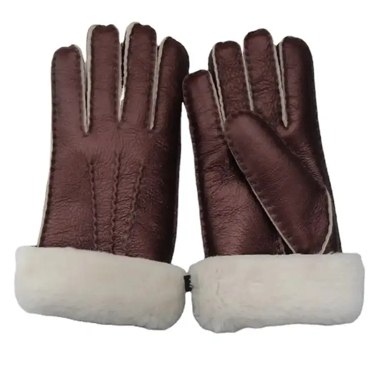 Luvas de mão de segurança em couro puro exclusivo de alta qualidade feitas por Farhan Sports