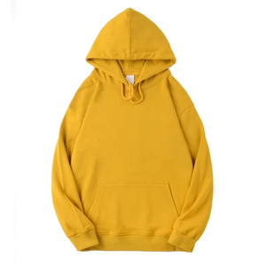 Sweats à capuche avec logo personnalisé 350 Gsm pull de couleur unie pour hommes sweats à capuche surdimensionnés pour hommes sans ficelle fermeture éclair blanc 350 Gsm sweat à capuche - Product Image 2