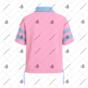 Camisa con cuello bordado extragrande a rayas de algodón orgánico ropa de hermandad griega Jack y Jill of America personalizada - Product Image 2