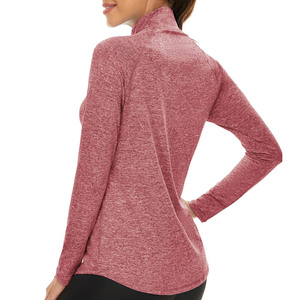 Meilleur sweat col montant manches longues polyester tissu tenue décontracté anti-rides respirant sweat-shirt et sweats à capuche pour femme - Product Image 2